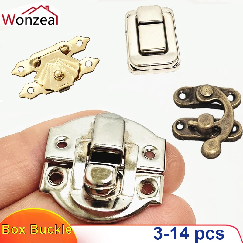 Box Latch Hasps Buckle Antique Brass Latches Catches Jewelry Bucklealloy Wooden Case Hook Lock Furniture Hardware furniture hardware,toggle latches,jewelry box hasps,decorative latches