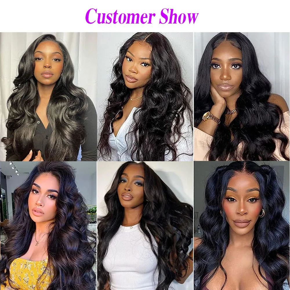 Body Wave Clip In Human Hair Extensions Full Head Brazilian Virgin Hair Clip on Hair Extension for Women 8 Pcs/Set Double Weft