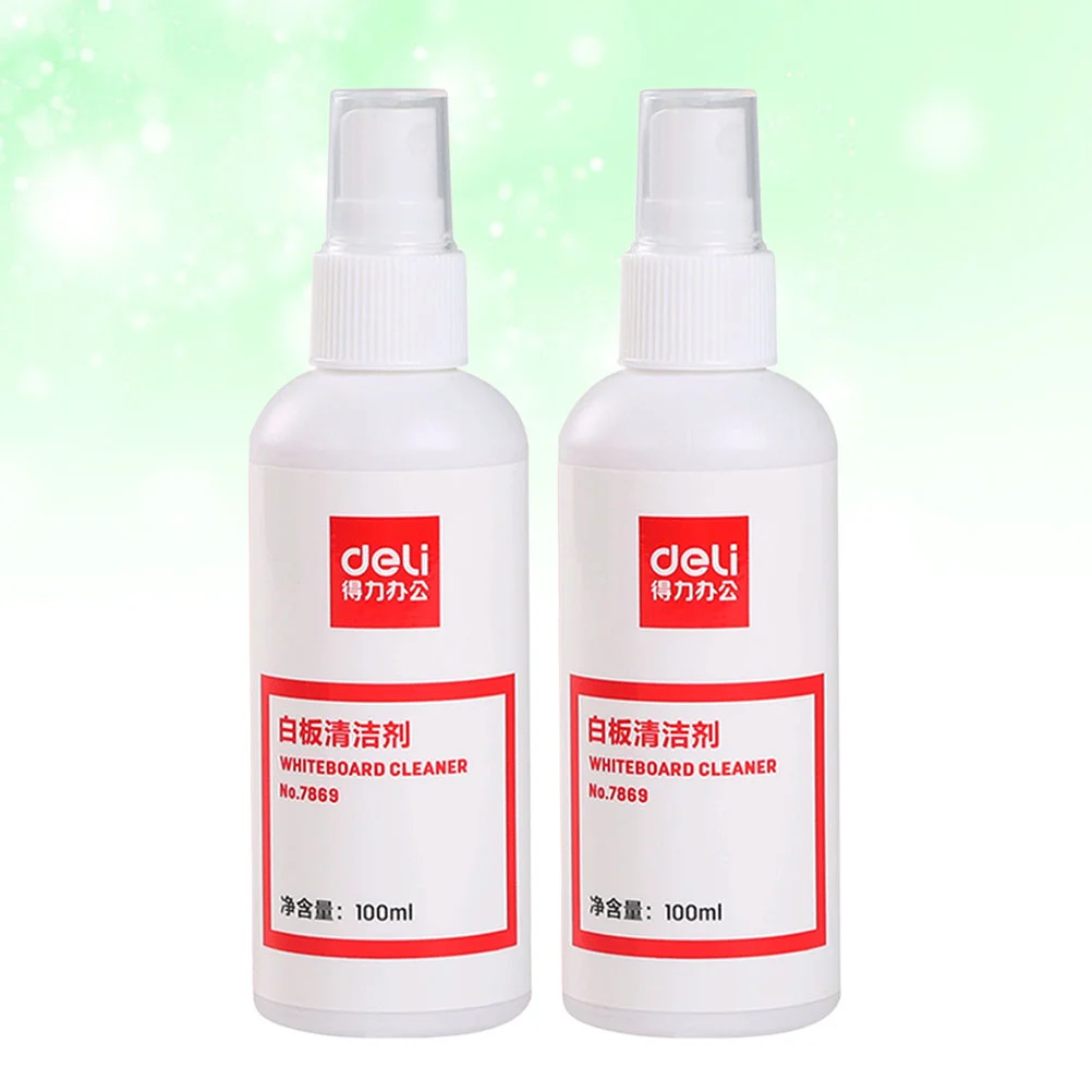 2pcs Whiteboard Cleaner Spray Eraser Water 100ml Per Bottle Whiteboard Clean Water Spray whiteboard clean spray 5