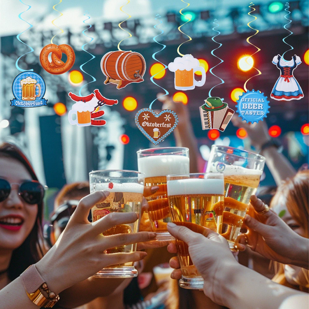 thumbnail image 2 of Oktoberfest Decoration Beers Birthday Banner, Cheers Adult Man Party 2 of 11