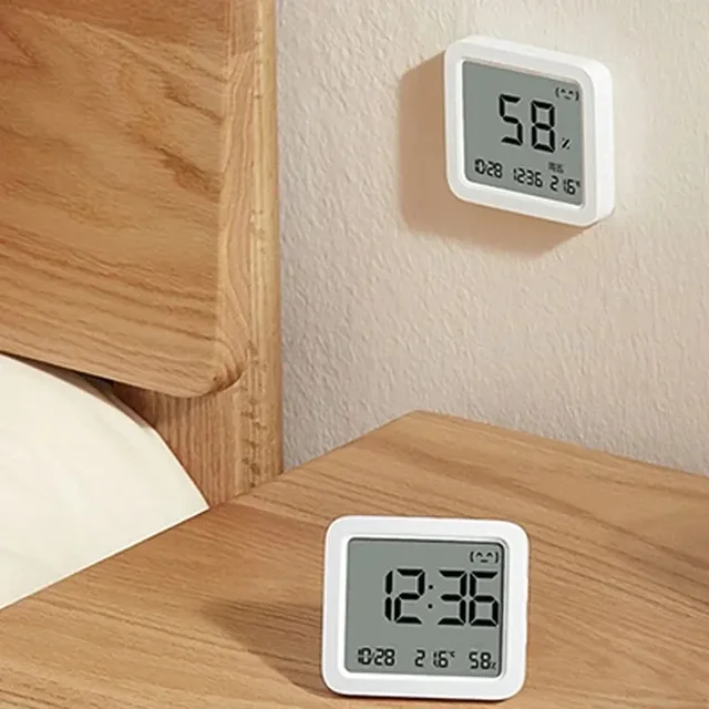 Original XIAOMI Mijia Smart Temperature Humidity Sensor 3 Thermometer Electric Digital Hygrometer Humidity Meter with Mijia APP 6