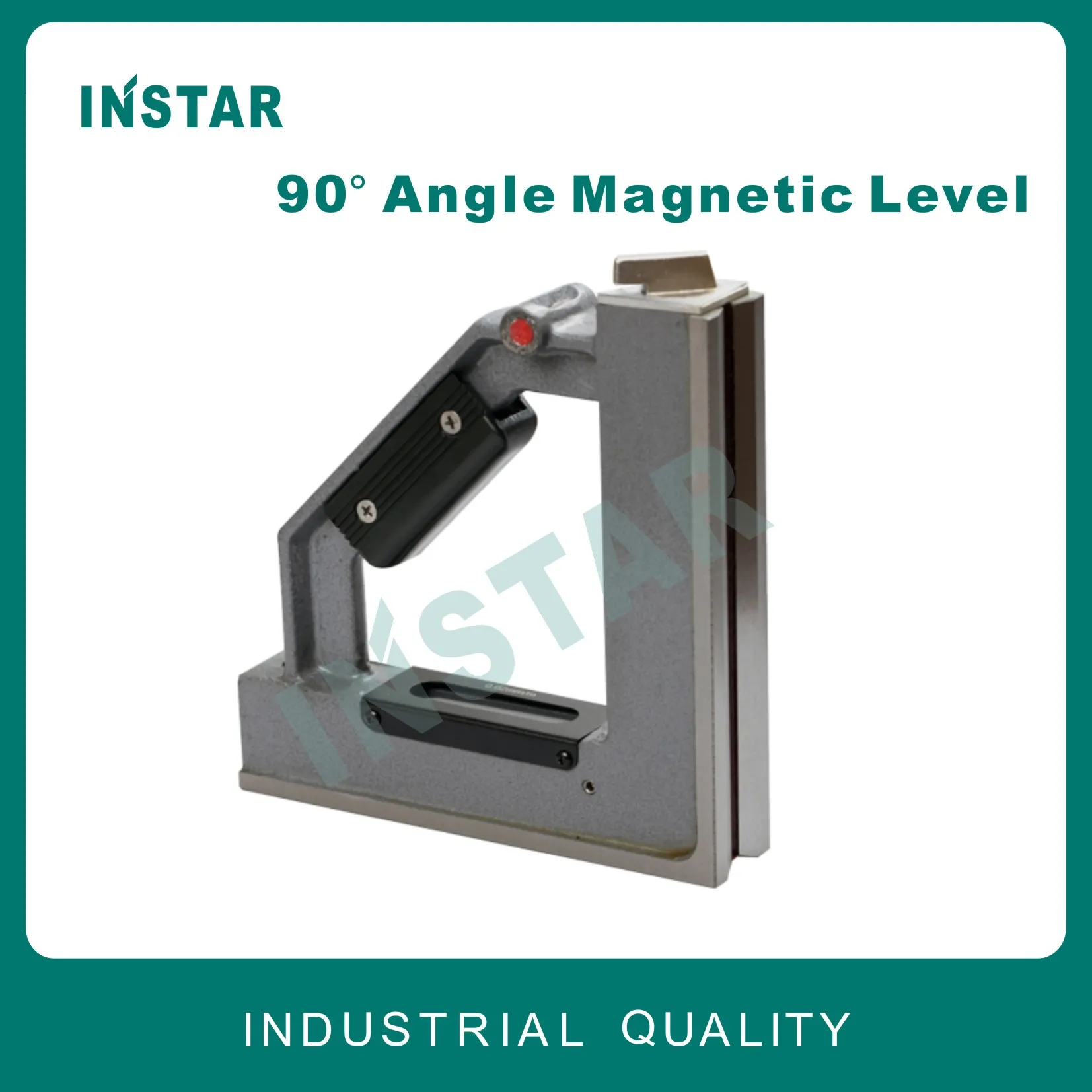 Right Angle Magnetic Level 90&deg; Mechanical Magnetism Frame Level 100mm 200mm 0.02mm Optical Industrial Quality