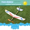 Rubber Band Airplane DIY Powered Glider Plane Assembly Model Novelty Aircraft DIY Hand Flying Glider Planes Assembly Model Toys 2