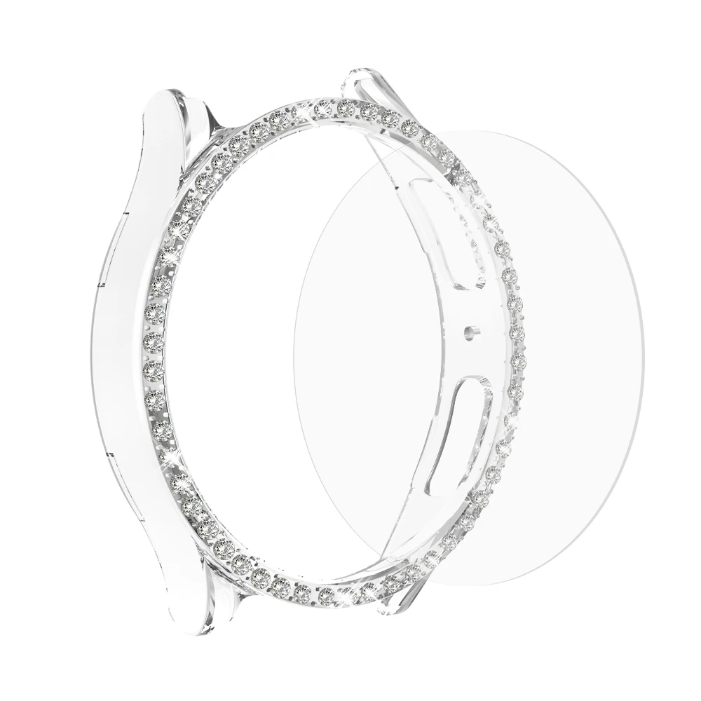 Diamond Bling Hard PC Case with Glass Screen Protector