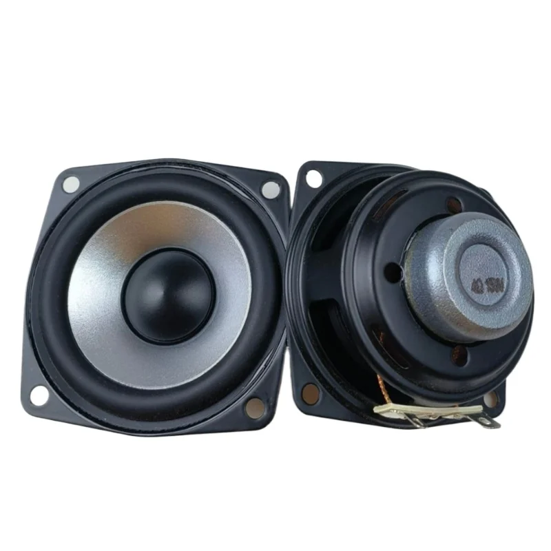 SOTAMIA 2Pcs 2.5 Inch Full Range Speaker 4 Ohm 15W Bluetooth Speaker Amplifier Loudspeaker Rubber Edge Hifi Music Home Theater