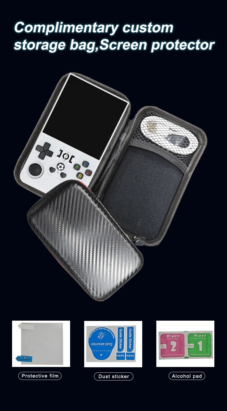 R36MAX Retro-Handheld-Spielkonsole, 4-Zoll-Großbildschirm, tragbarer Taschen-Videoplayer, über 1000 Spiele, Linux-System_voghion.com