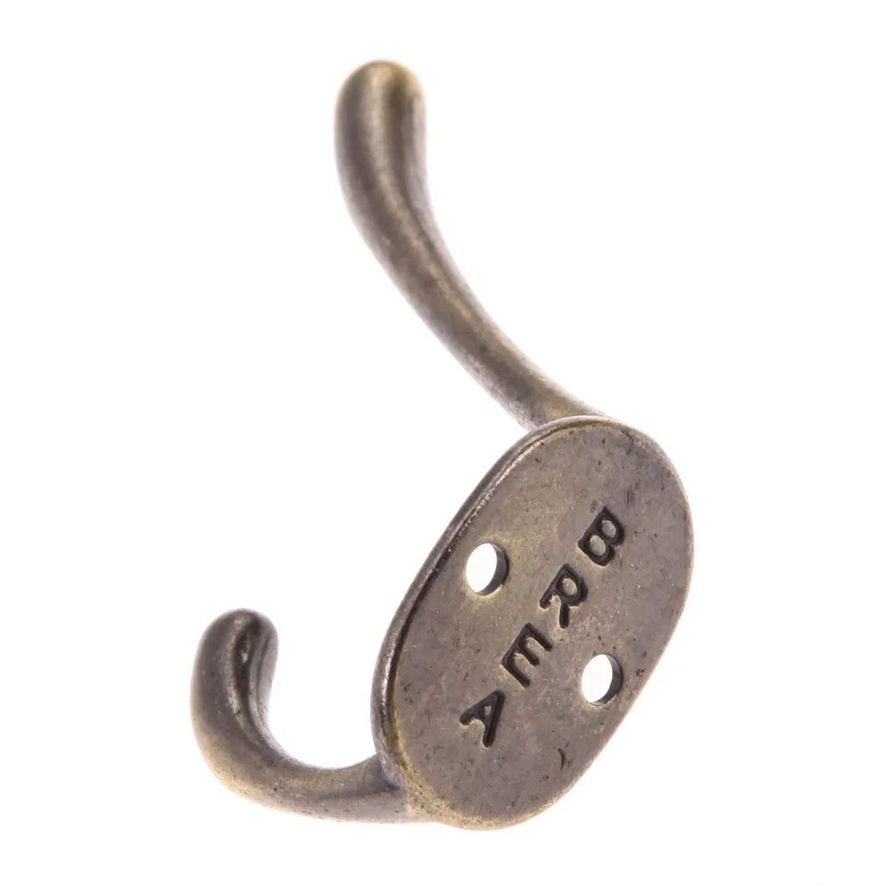 Vintage Cloth Coat Bag Hat Hanging Hooks Bronze Wall Hooks Clothes Hook for Key Towel Bags Hat