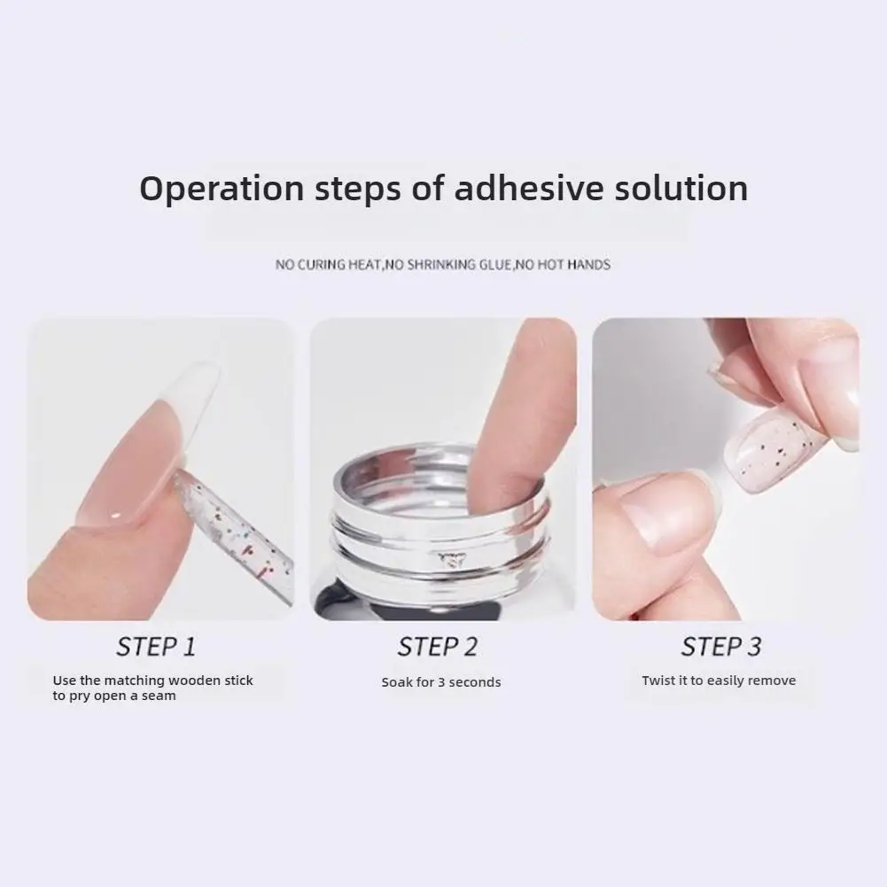 Nail Polish Remover Gel for False Nails Removal No Damage