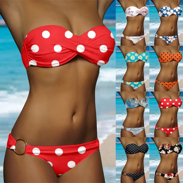 push up bandeau swimsuit