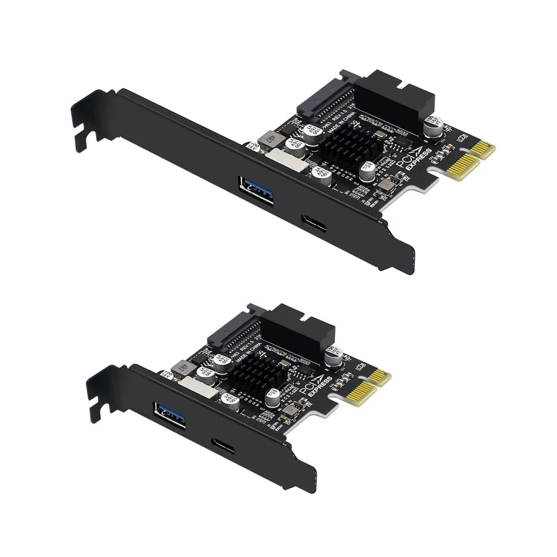 

5 Гбит/с USB 3,0 PCI-E Плата расширения 4 порта USB3.0 Hub 19pin/20Pin Передняя панель USB 3 к PCIE PCI Express X1 Расширенная карта адаптера