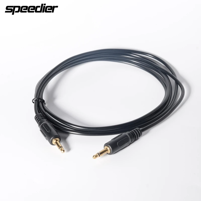 1.8M 3.5Mm Single Channel Maschio 1/8 "Mono Jack Plug Maschio A Maschio Cavo Di Prolunga Unipolare Av Audio Video Adapter Line 6Ft