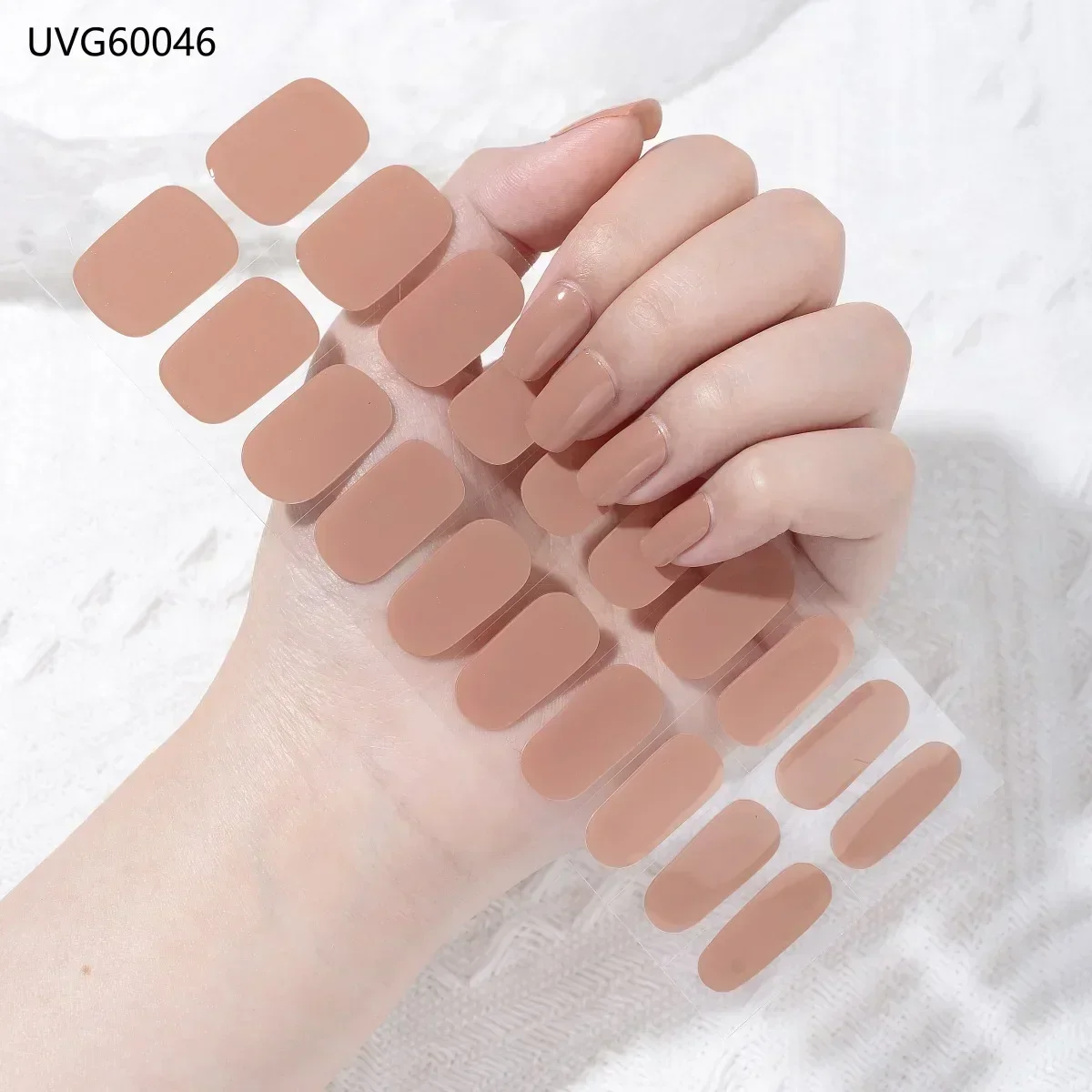 Premium Semi-Cured Nail Wraps Set - Waterproof, Long-Lasting Gel Nail Stickers