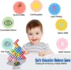 New 3D Tetris Tower Balancing Stacking Toys, Board Games for Kids,Puzzle Board Assembly Brick Educational, Parties, Travel Toys 5
