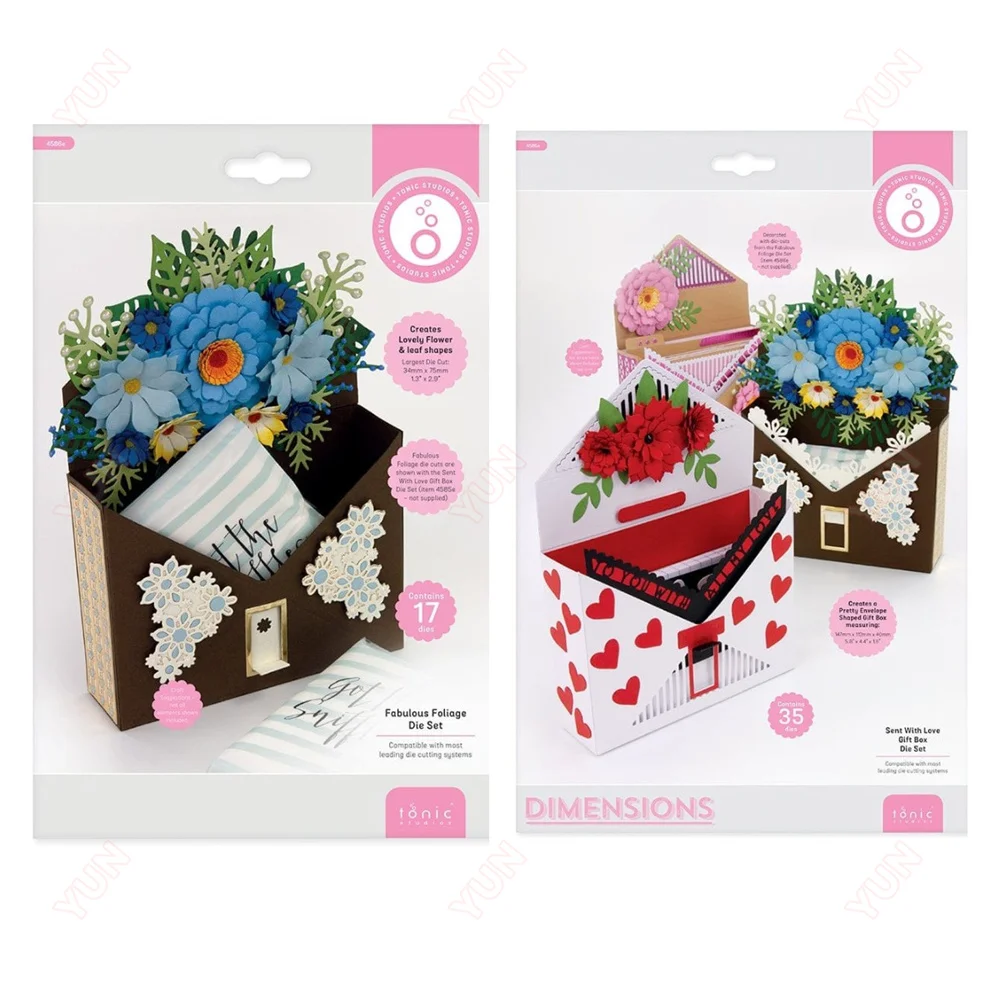 

New 2023 Pass the Love Gift Box Die Metal Cutting Dies Scrapbook DIY Album Making Paper Card Embossing Craft Supplies