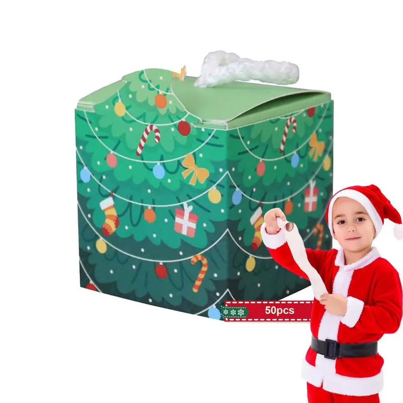 

Рождественские подарочные мини-коробки 50 шт. картонная перерабатываемая коробка для рождественской вечеринки креативные подарки для конфет мини-игрушки аксессуары для волос