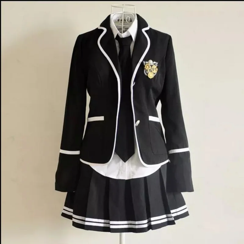 

British spring and autumn student uniform suit Japanese sailor JK uniform Skin-tight garment Korean high school boys and girls