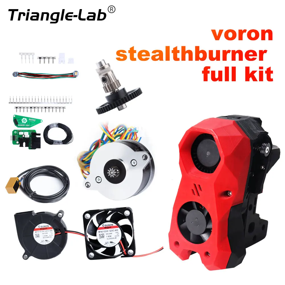 C Trianglelab High quality voron stealthburner fullkit 4.0 3D Printer Trident Switchwire 3d printer VORON 2.4 Extruder 10T MOTOR