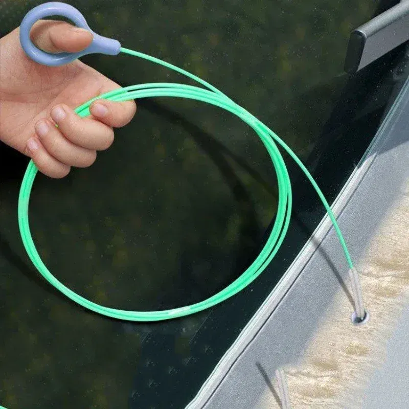 3/5m Car Sunroof Drain Hole Cleaning Brush Unclogging Cleaning Scrubbing Long Hose Universal Spiral Cleaning Brush Unclogger 1PC