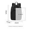 Waterproof Wear-resistant Nylon Breathable School Backpack Layered Storage Lightweight for Outdoor Activities Fitness 2