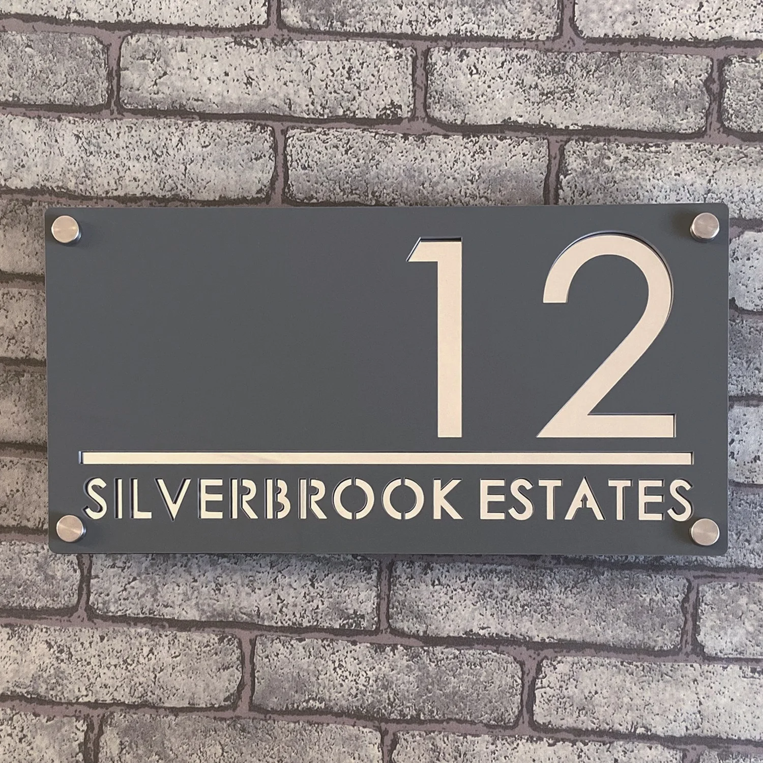 Waterproof Acrylic House Number Signs House Numbers Number Plate Wall Decor Stylish Durable Sun-Resistant Indoor/Outdoor Address Display