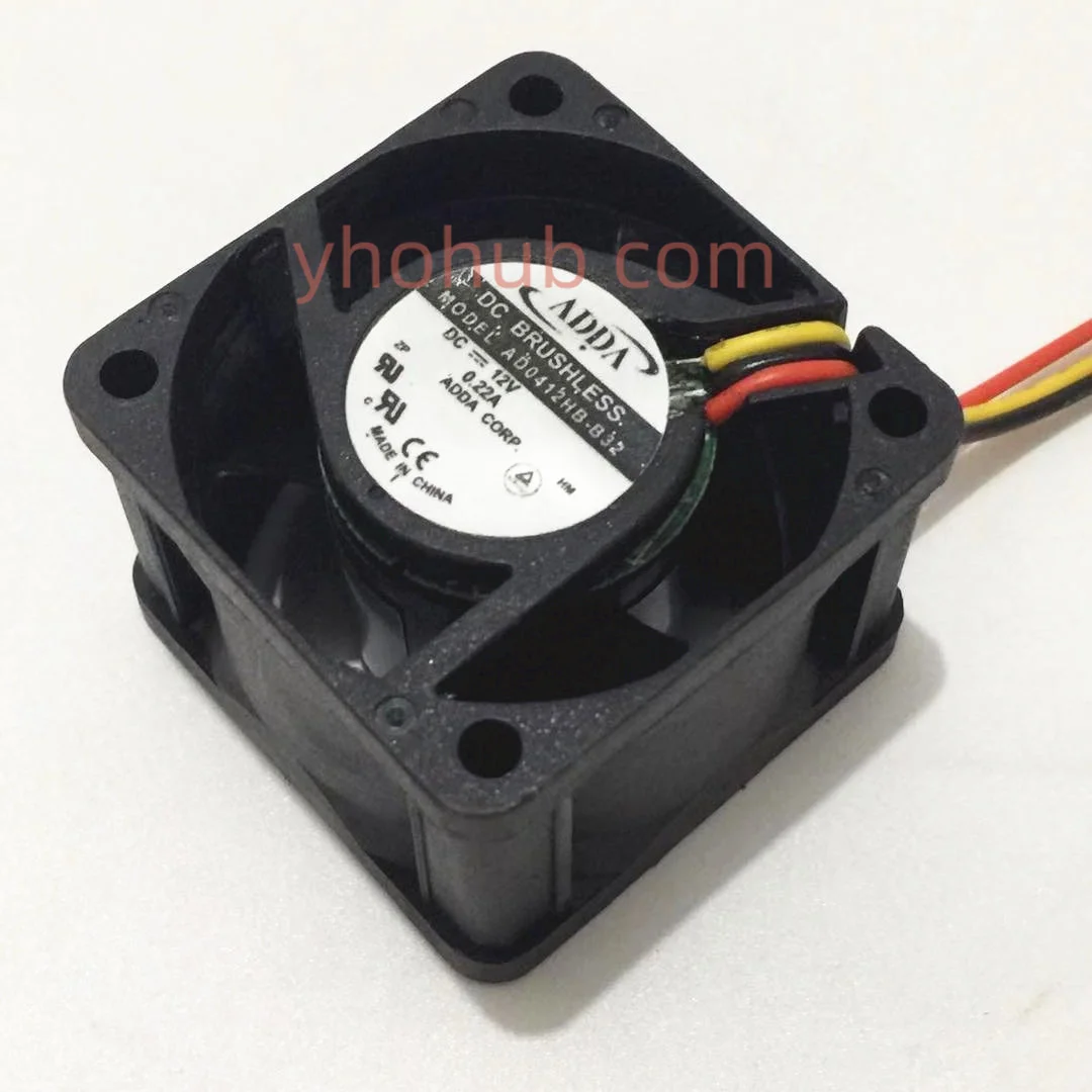 Adda Ad0412hb-b32 dc 12v 0.22a 40x40x28 mm Ventilador de Refrigeração do Servidor