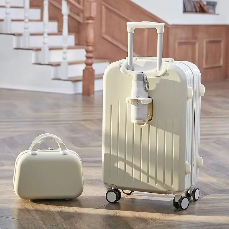Multifunctional High Quality Luggage Online Influencer Fashion Suitcase Set Universal Silent Wheel Strong and Durable Password
