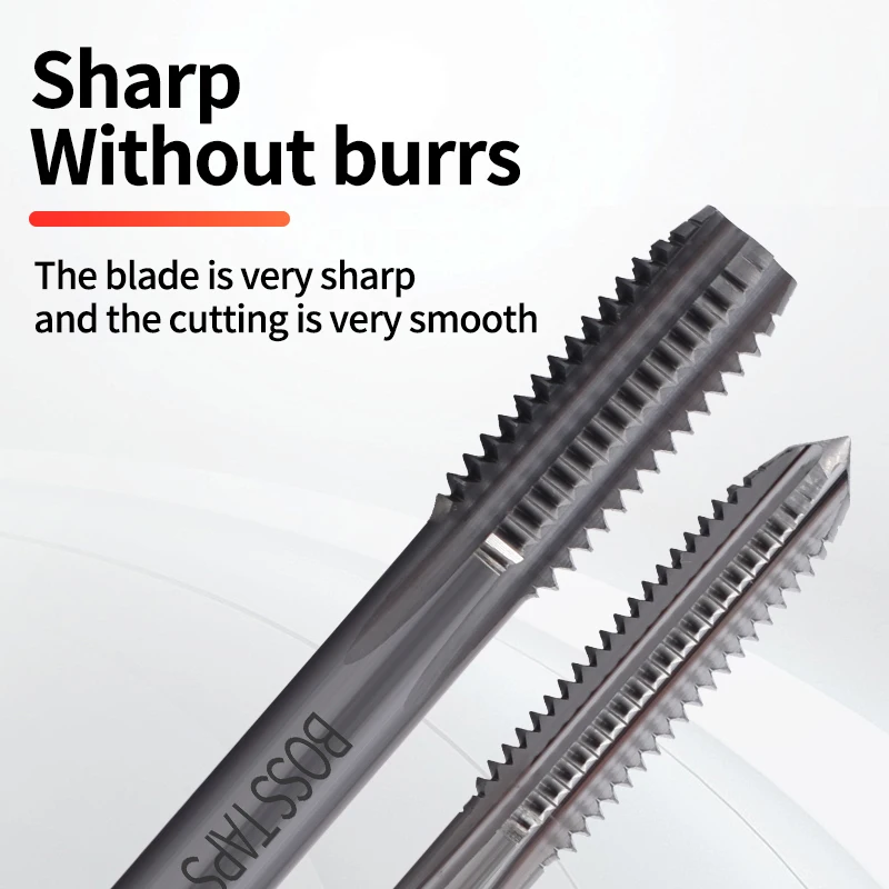 Carbide Tungsten Steel JIS Standard Straight Fluted Tap M2 M3 M4 M5 M6 M8 Machine Screw Thread Taps
