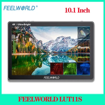FEELWORLD LUT11S 울트라 브라이트 IPS 터치 스크린, 3DLUT HDMI 호환 카메라 필드 모니터, F970 외장, 10.1 인치, 2000nit