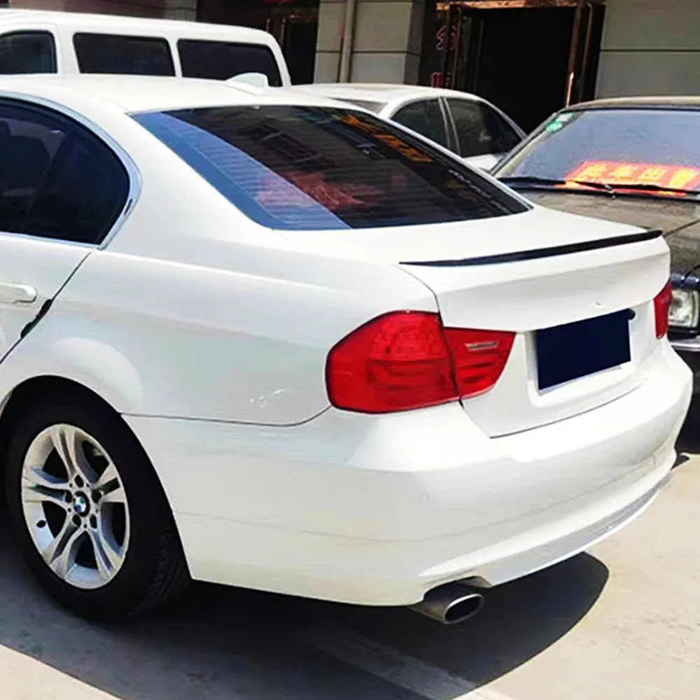 Car Rear Wing Spoiler For BMW 3 Series E90 E92 E93 M3 M4 MP PSM Style Carbon Glossy Black Rear Trunk Lid