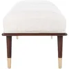 Cream Mid-Century Bench Couture Flannery 3