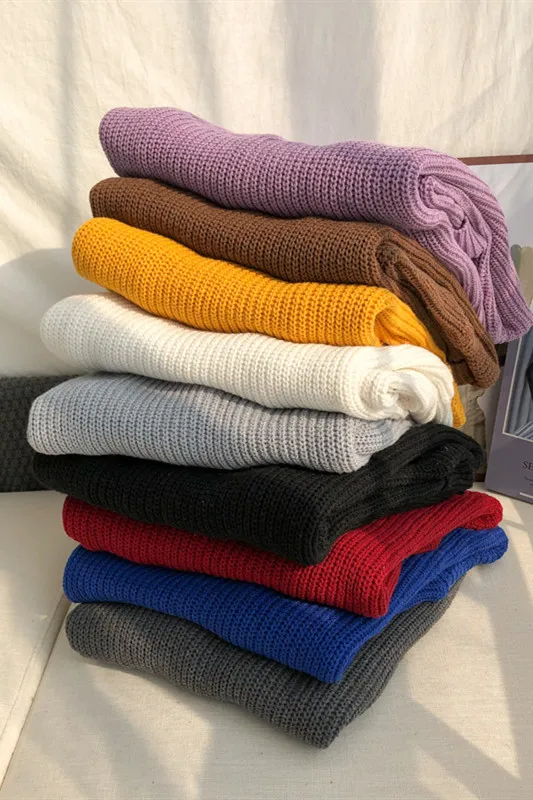 Winter Crewneck Thick Warm Sweater Men Brand Mens Slim Fit Pullover Men Knitwear Casual Basic Designed Male Sweaters Z24