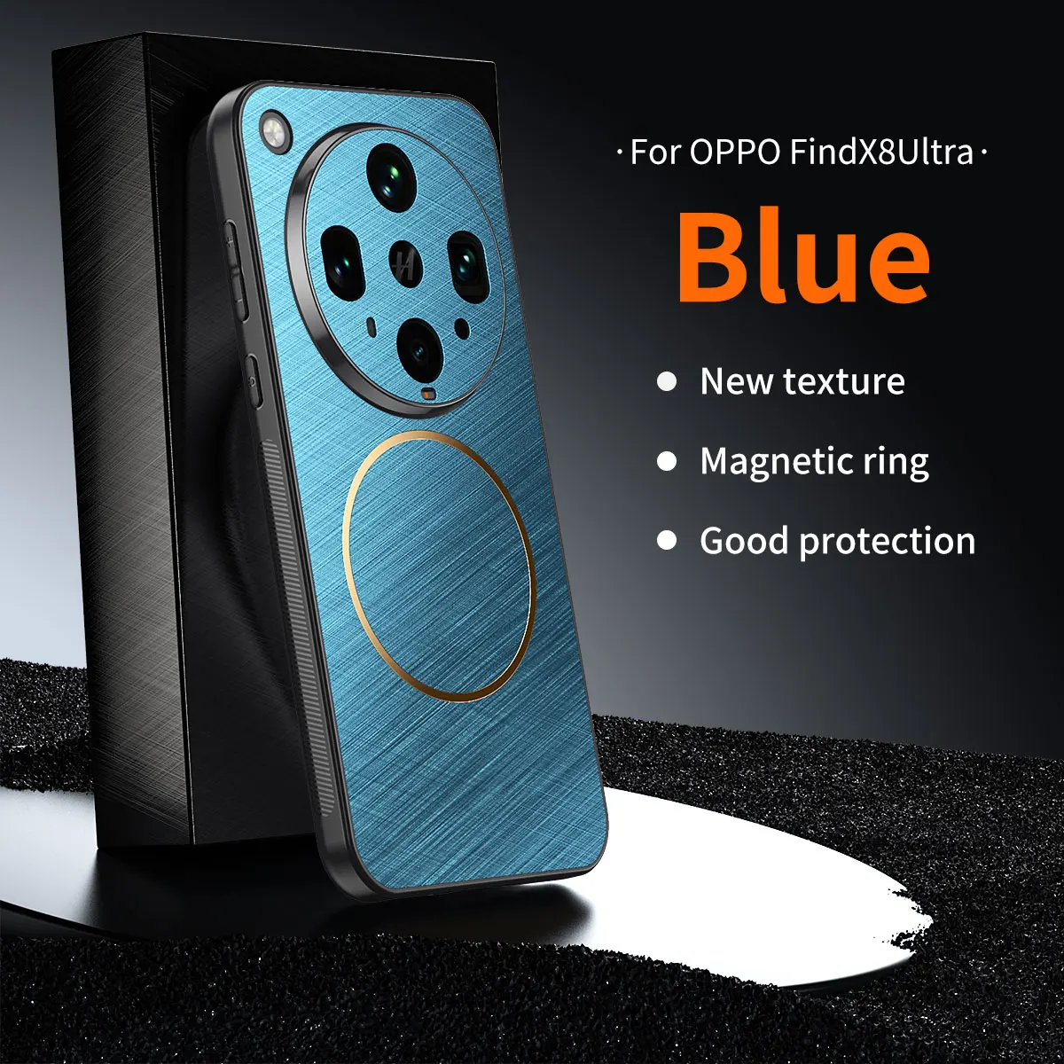 Luxury Gold Wire Textured Coil Magnetic Dropproof Phone Case