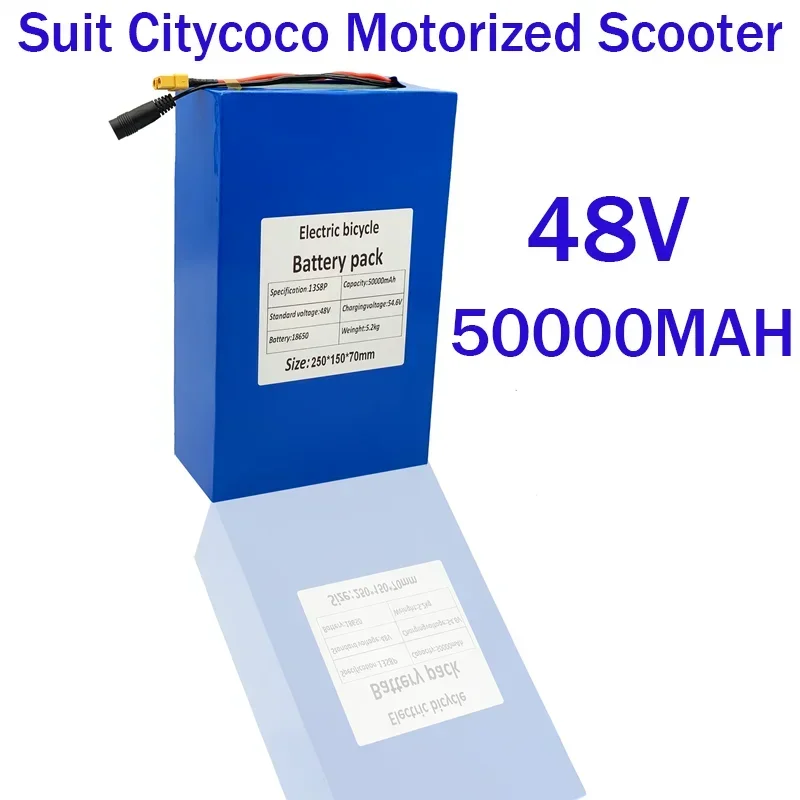 

100% New 48V 50000mAh 13S8P Suit Citycoco Motorized Scooter UseBattery Model Aircraft Electric Tools Cartssolar Energy Inverters