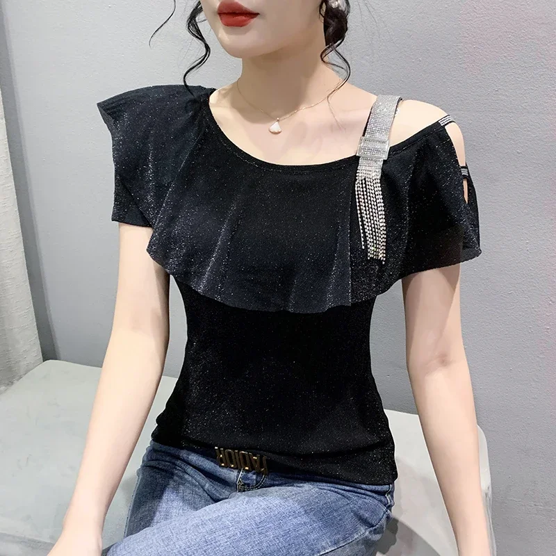 

2023 spring summer new fashion casual woman t-shirt lady beautiful nice women Tops female Cheap wholesale dropshippingt Py6329