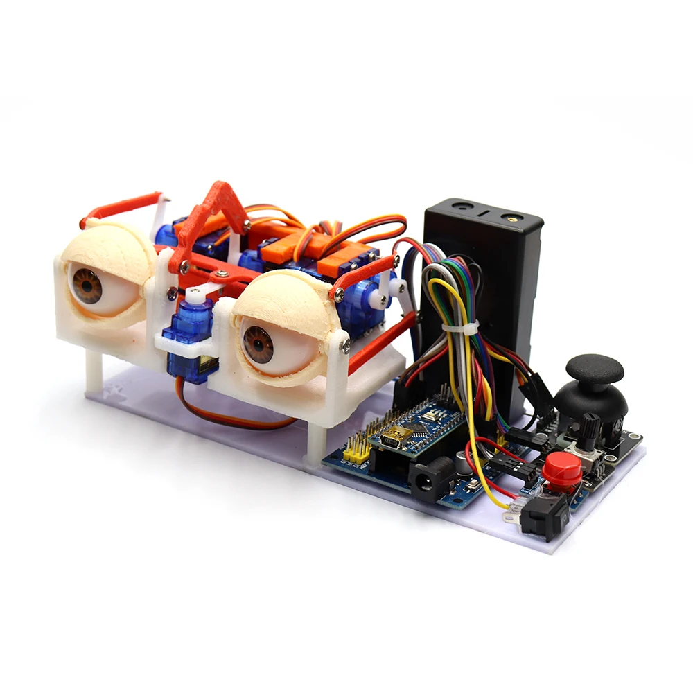 Animal Eyes Faça Você Mesmo Kit para Arduino Bionic Robot Sg90 Servo Joystick Control Brinquedos Educativos Stem Projeto Open Source - Imagem 4