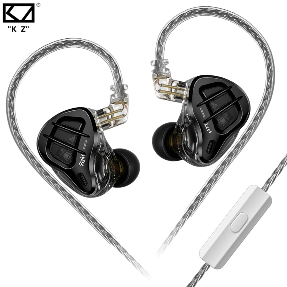 

KZ ZAR Wired Headset Hybrid Technology HiFi Headphones 3.5mm Plug Noise Cancelling Ergonomic Design for Sports Game Music Lover