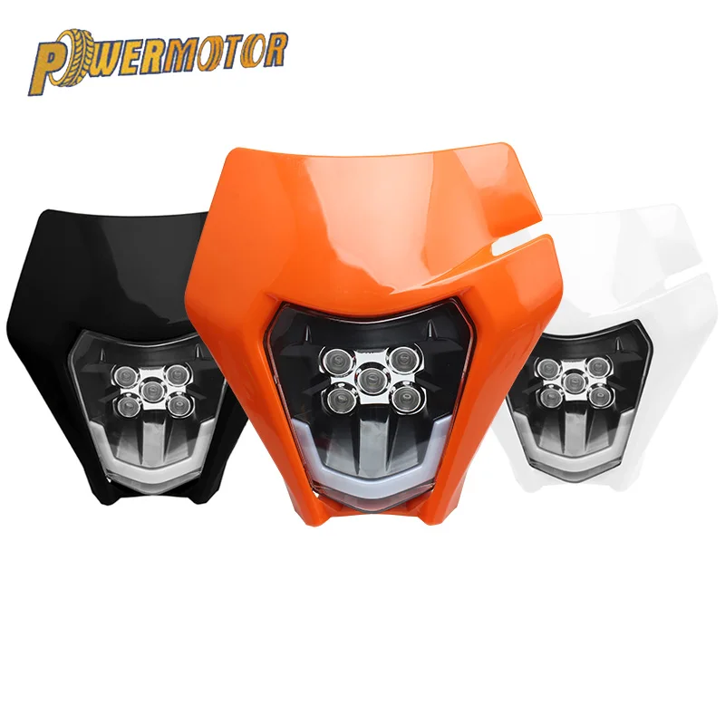 ForKTMEXCHeadlightPlateMotorcycleLedHeadlightsSupermotoEnduro