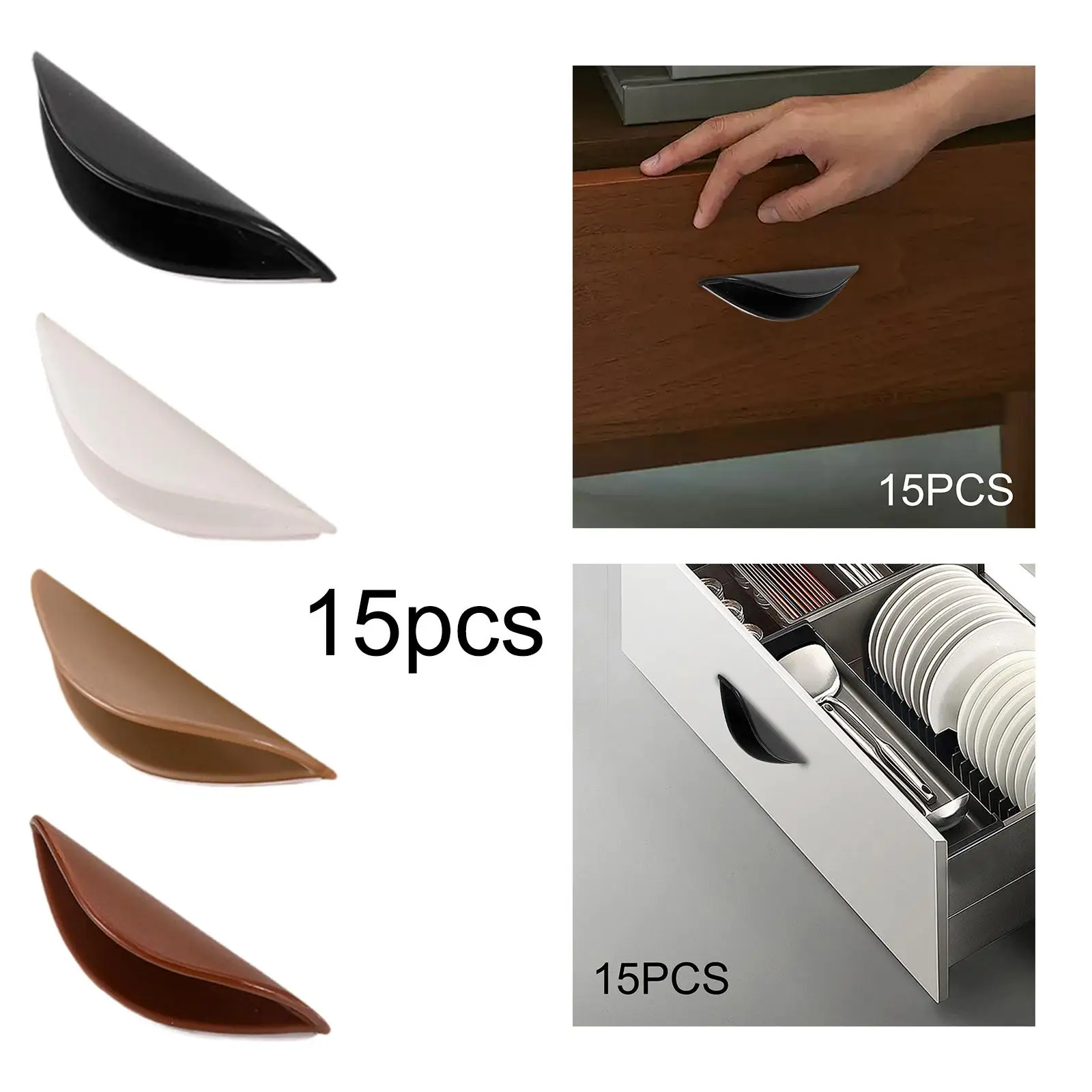 15x Cabinet Handle Modern Cabinet Pull Dresser Handle Drawer Pull Drawer Handle for Window Drawer Cupboard Bookcases Cabinet