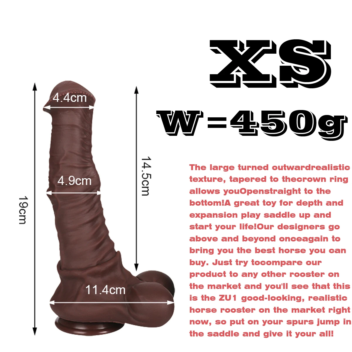 Consolo Realista Cavalo Dilatador Dildo Equino Horse Desire