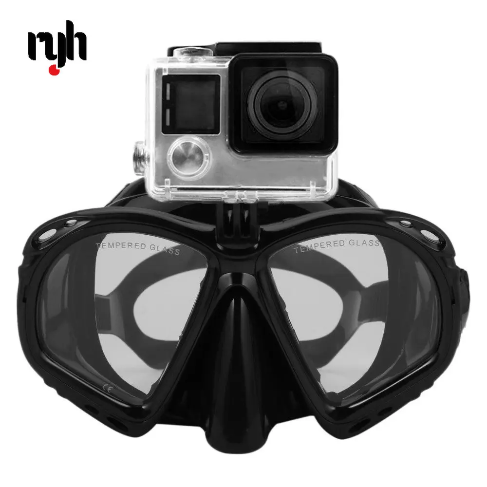 Maschera Subacquea Professionale Maschera Subacquea Scuba Snorkel Occhiali Da Nuoto Per Gopro Xiaomi Sjcam Dji Osmo Sj 360 Fotocamera Sportiva