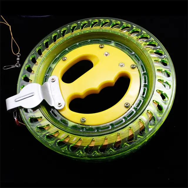 New ABS With Fishing Line Sea ​​Fishing Crystal Wheel Hand Gripping Reel  Reel Kite Wheel