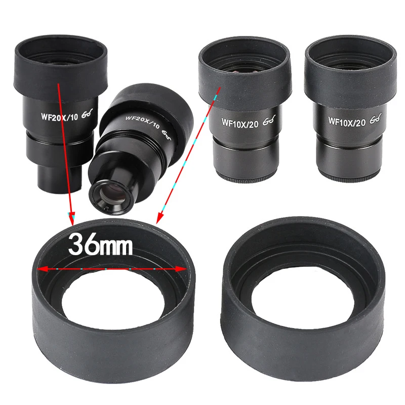 

2Pcs/Set 34mm Diameter Rubber Eyepiece Cover Guards For Binocular Biological Stereo Microscope Telescope Monocular Binoculars