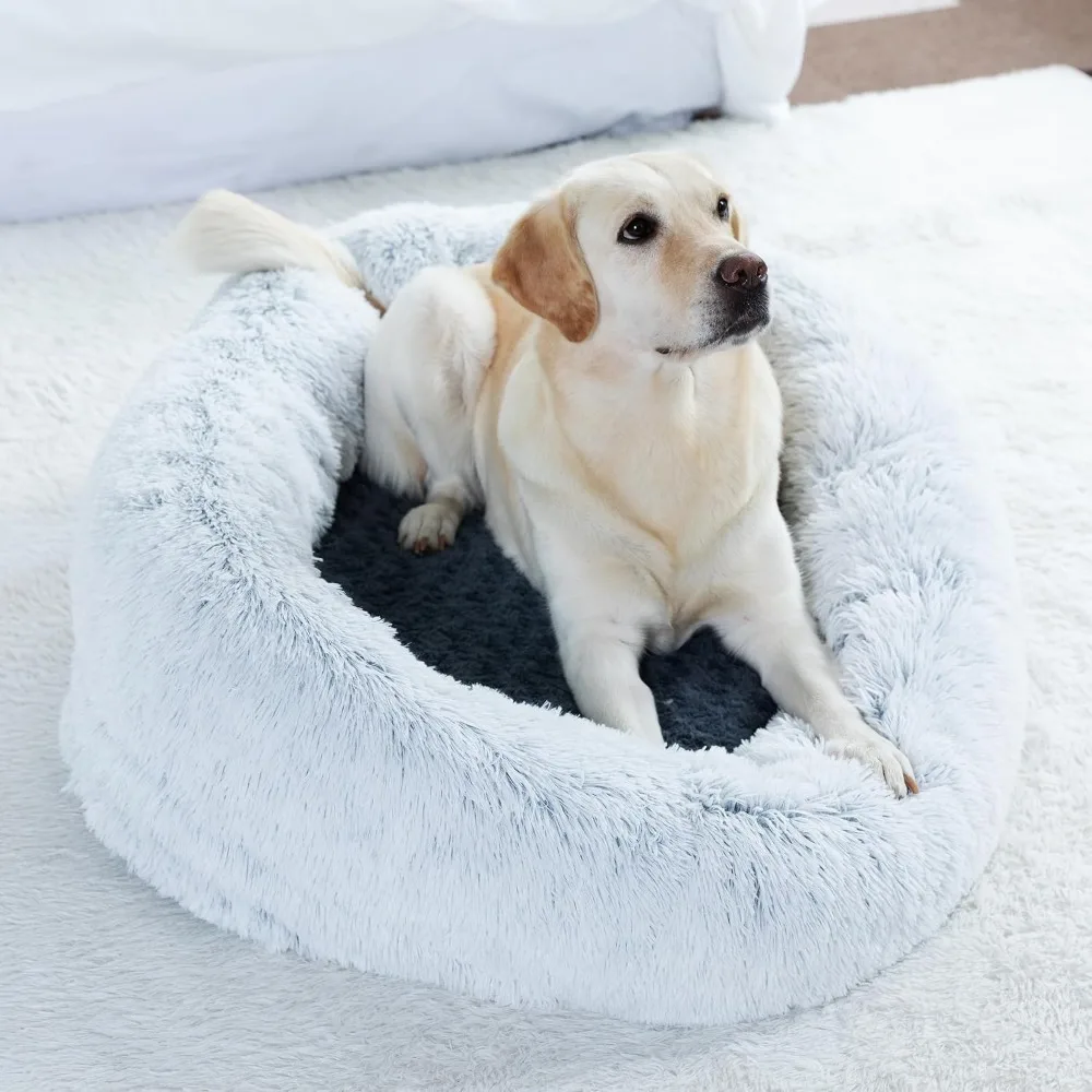 Dog Bed for Large Dogs,Orthopedic Dog Bed with Removable Washable Cover,Egg Crate Foam Pet Mat for Large,Jumbo,Medium,