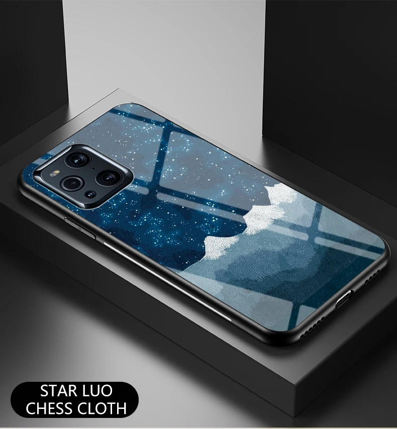 Étui en verre Find X5 Pro DECLAREYAO Coque de luxe ultra fine en verre trempé pour OPPO Find X X3 X2 Neo X5 X3 Lit_voghion.com