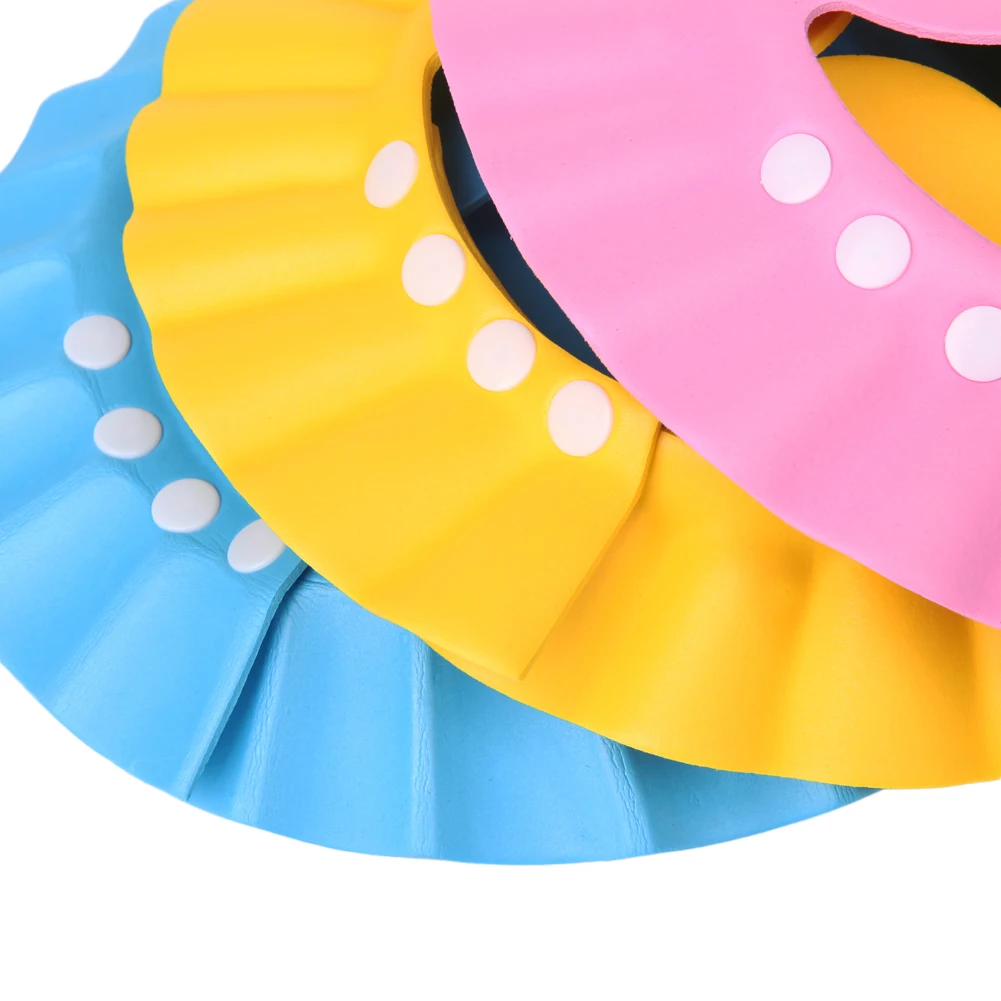 1pc Adjustable Baby Kids Shampoo Bath Bathing Shower Hat Wash Hair Shield