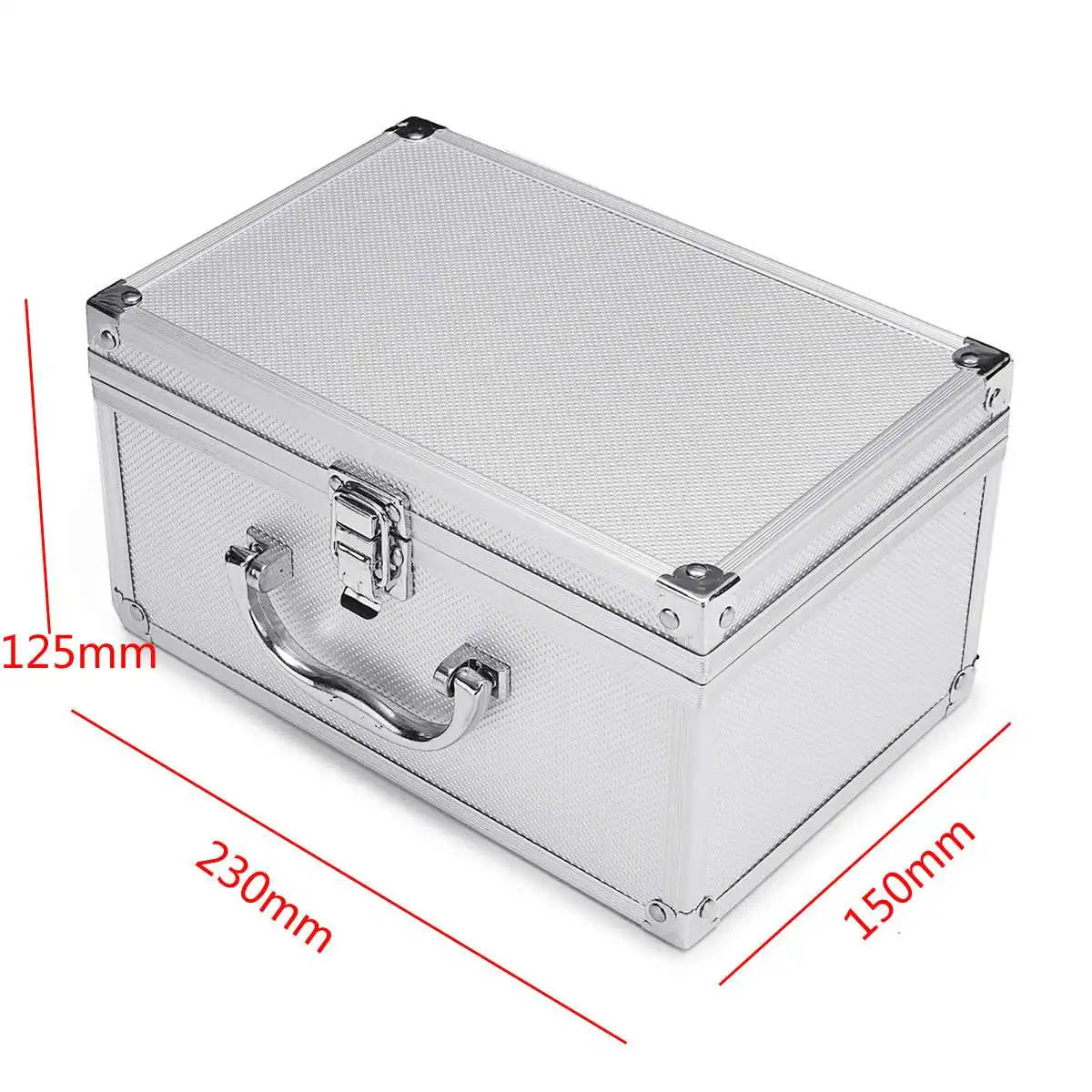 Portable Aluminum Tool Box Large Safety Equipment Toolbox Instrument Box Storage Case Suitcase Impact Resistant Case With Sponge 3