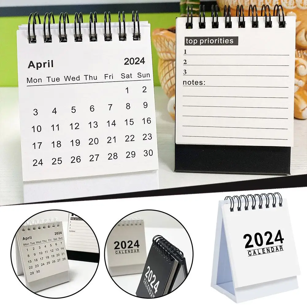 

Kawaii Coil Desk Calendar 2024-2025 Monthly Daily Planner To-Do List With Cute Design Perfect Organizing Tool For Home & Of R8V3