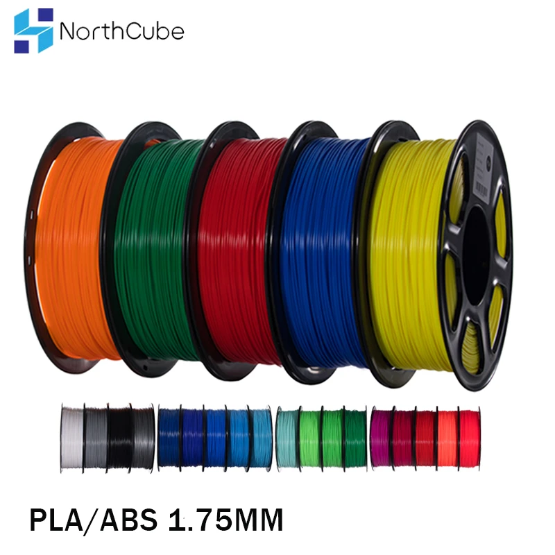 NorthCube PLA/ABS/PETG 3D Printer Filament 1.75MM 343M/10M10Colors 1KG 3D Printing Plastic Material for 3D Printer and 3D Pen best liquid 3d printer