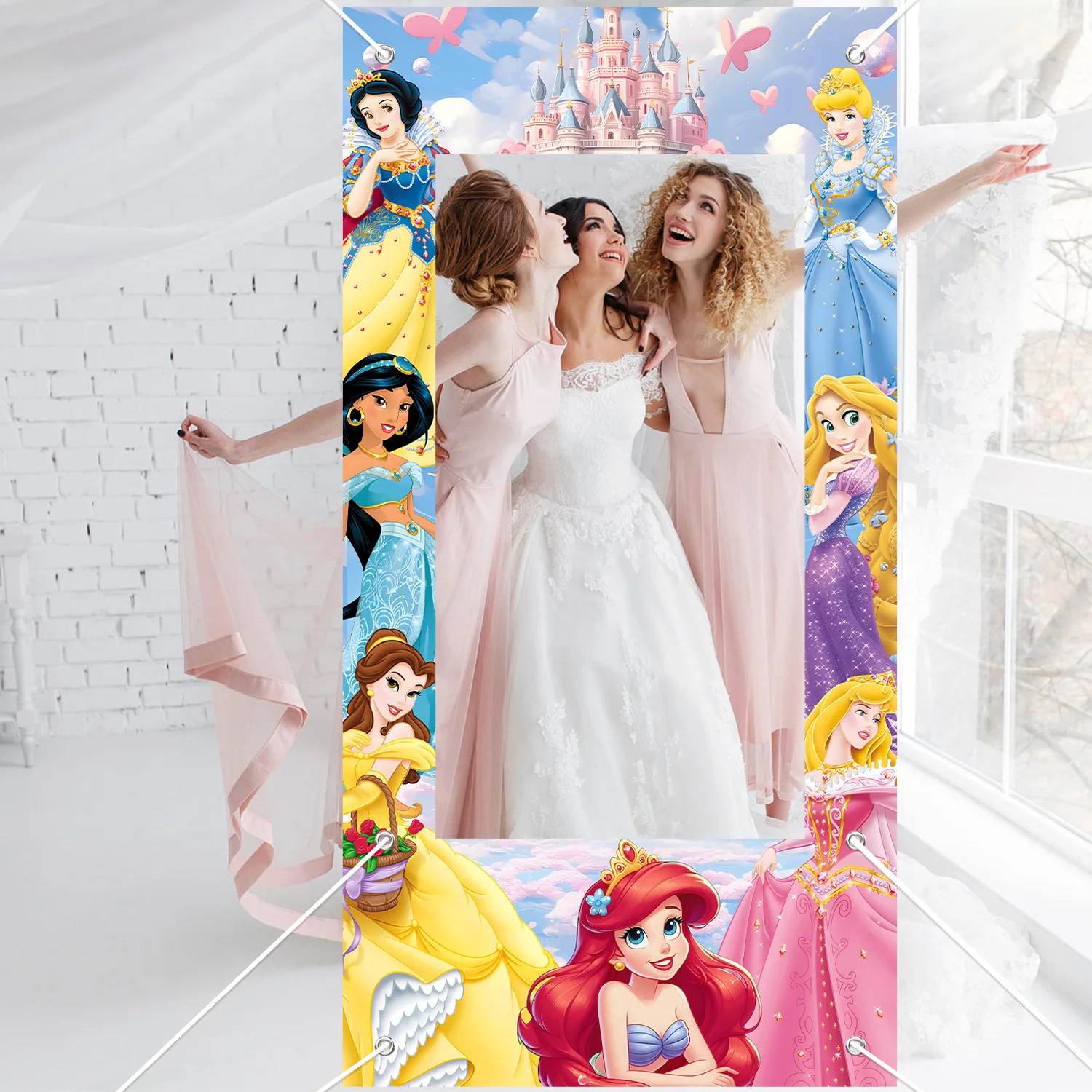 Seventh Princess Theme Photo Props Photo Frame Children's Birthday