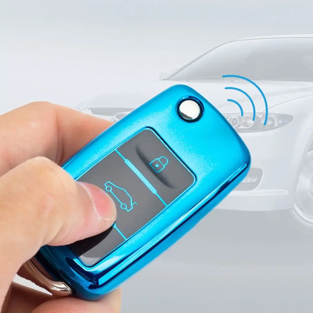 Auto Tpu Car Key Case Cover for VW Volkswagen Polo Tiguan Passat B5 B6 B7 Golf 4 5 6 MK6 Jetta Lavida for Skoda Octavia
